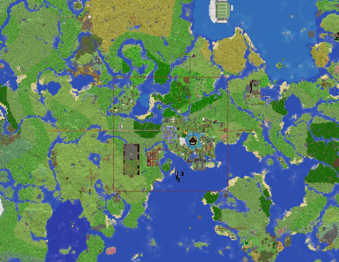 Preview of the Minevane live world map